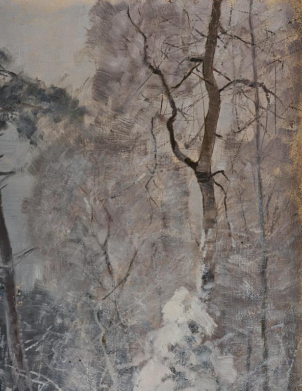 Bruno Liljefors, Fox in a winter landscape.