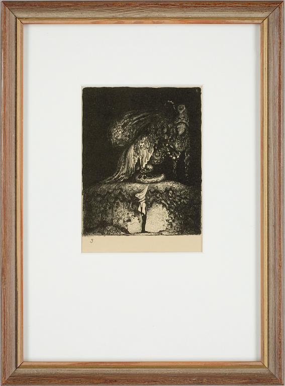 JOHN BAUER, litografier, 2 st.