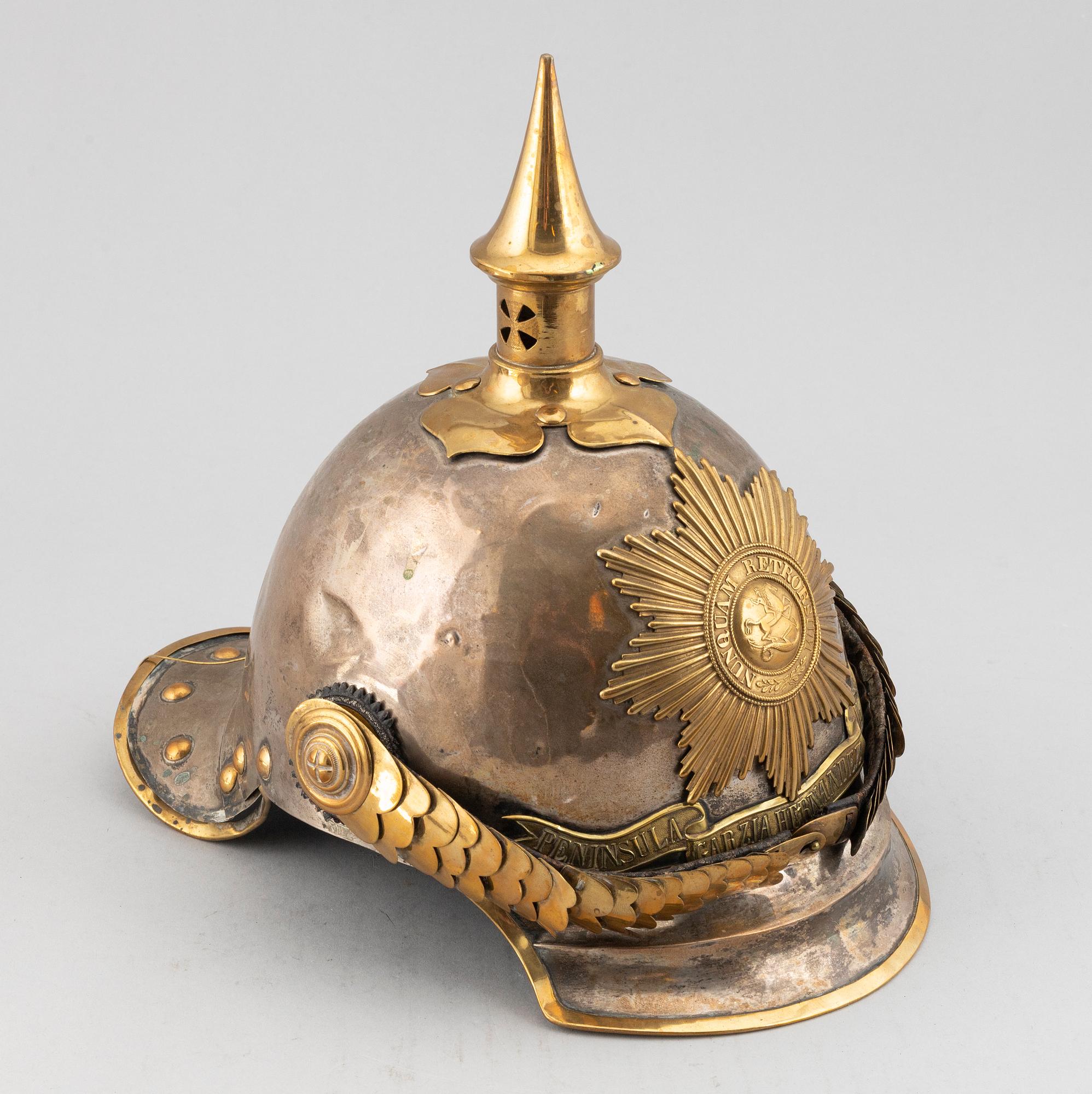 A Hanover 1846 pattern  Kurassier helmet.