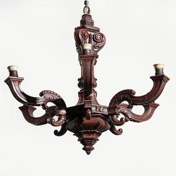 Chandelier, Baroque style, late 19th century.
