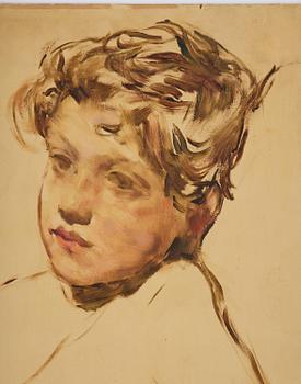 Lotte Laserstein, "Das kranke kind".