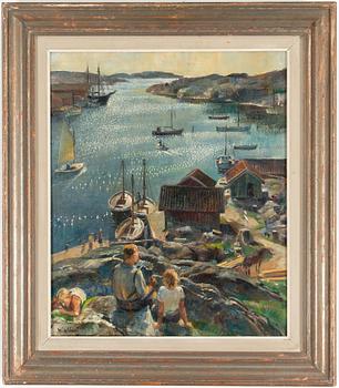 AXEL WALLERT, oil on canvas. Signed and dated 1939.