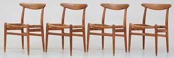 STOLAR, 4 st, Hans J Wegner, CM Madsens Fabriker, Danmark, 1960-tal.