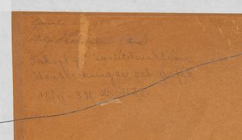 Adolf Hallman, gouache, signerad och daterad -24.