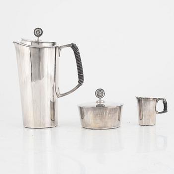 Yngve Berger för Åke Stavenow, kaffeservis, 3 delar, Stockholm, 1962.