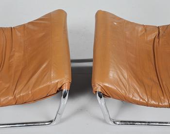 FÅTÖLJER, ett par, 1960/1970-tal.