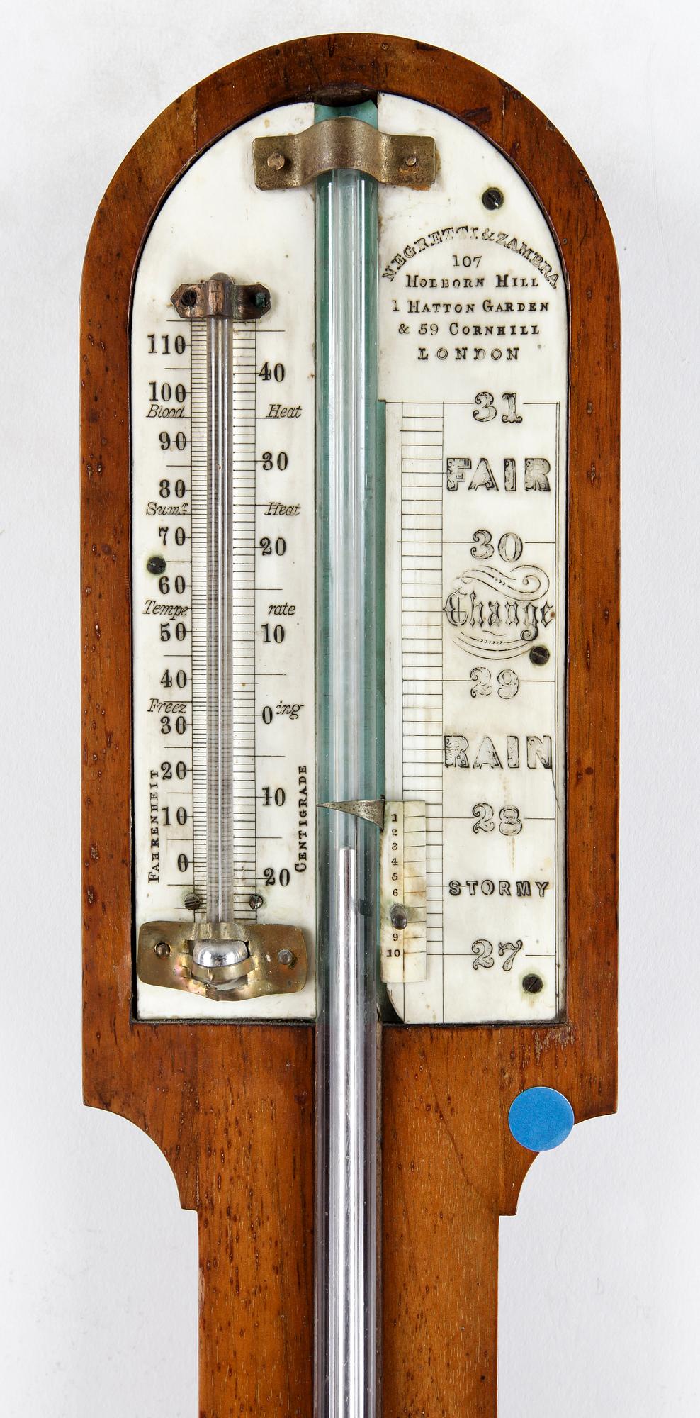 BAROMETER, Negretti & Zambra, London, England, 1800-talets andra hälft.