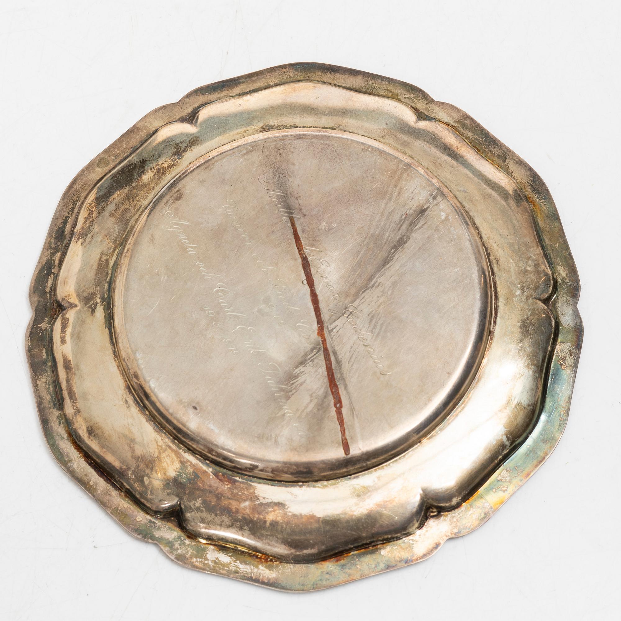 Silver, 4 pieces, including Hugo Grün & Co Oy, Helsinki 1937.