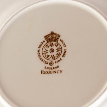 SERVIS, 107 delar, benporslin, "Regency", Royal Worcester, England, 1900-talets slut.