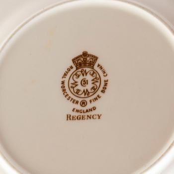 DINNER SERVICE, 107 parts, 'Regency' bone porcelain, Royal Worcester, England, 20th century.