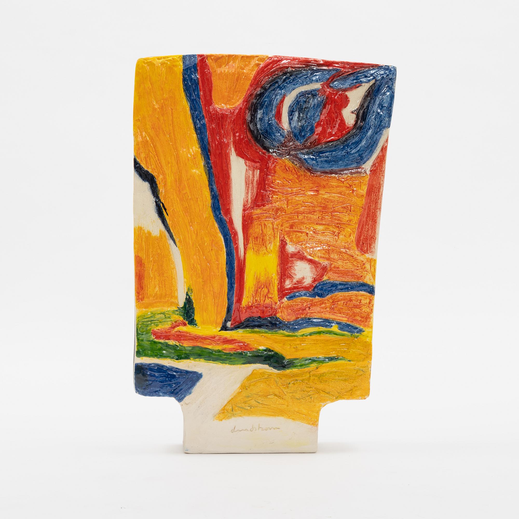 Bengt Lindström, sculpture, glazed ceramic, signed 6/12.