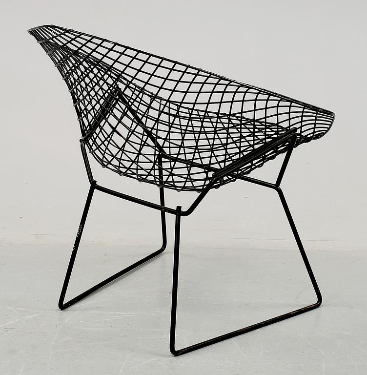 FÅTÖLJ, "Diamond Chair", Harry Bertoia, 1900-talets andra hälft.