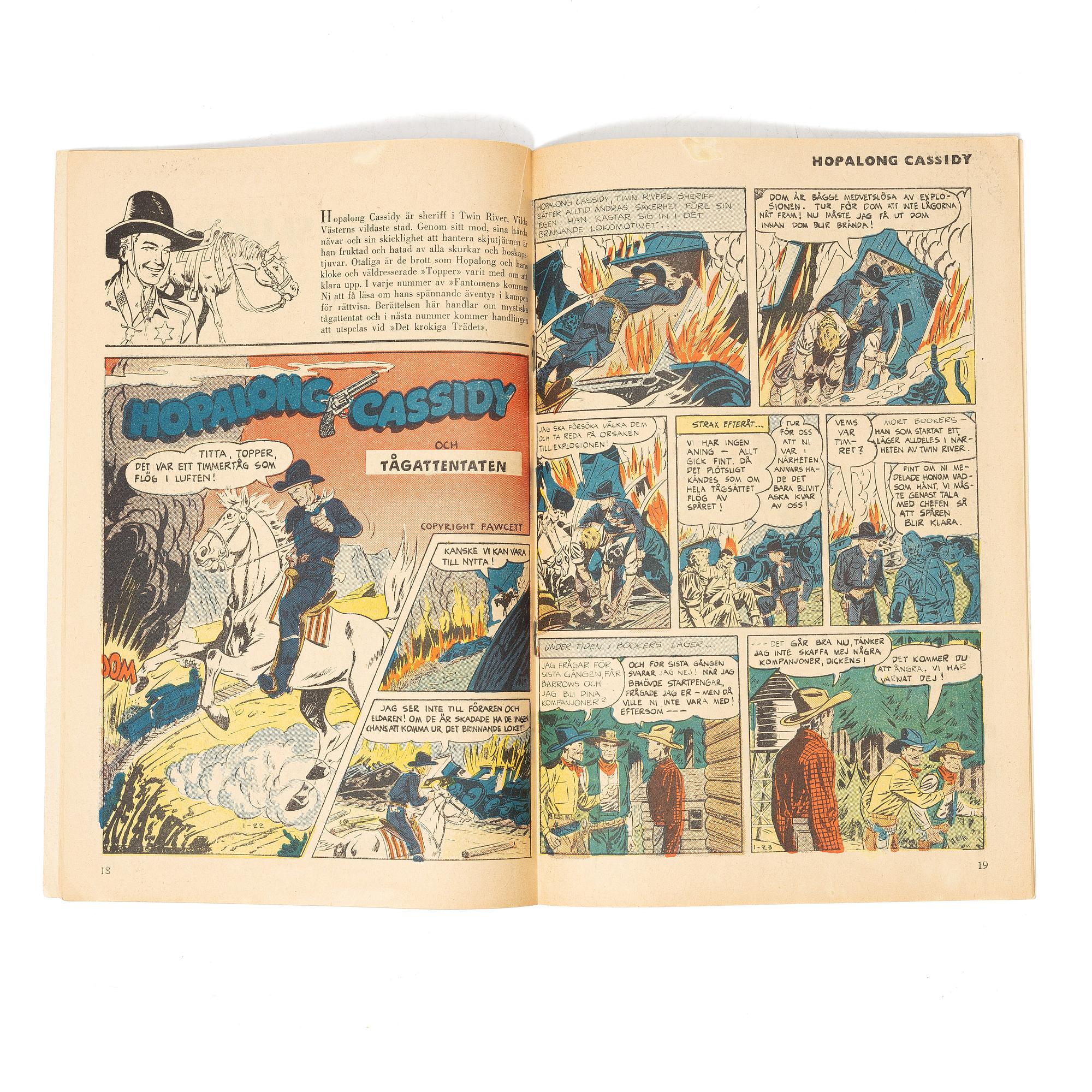 Comic book, “Fantomen” no. 1, 1950.