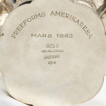 Two Danish silver beakers, including A. Michelsen, Copenhagen, Denmark, Swedish import marks 1966.