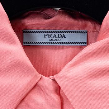 Prada, a pink silk blouse, size 36.