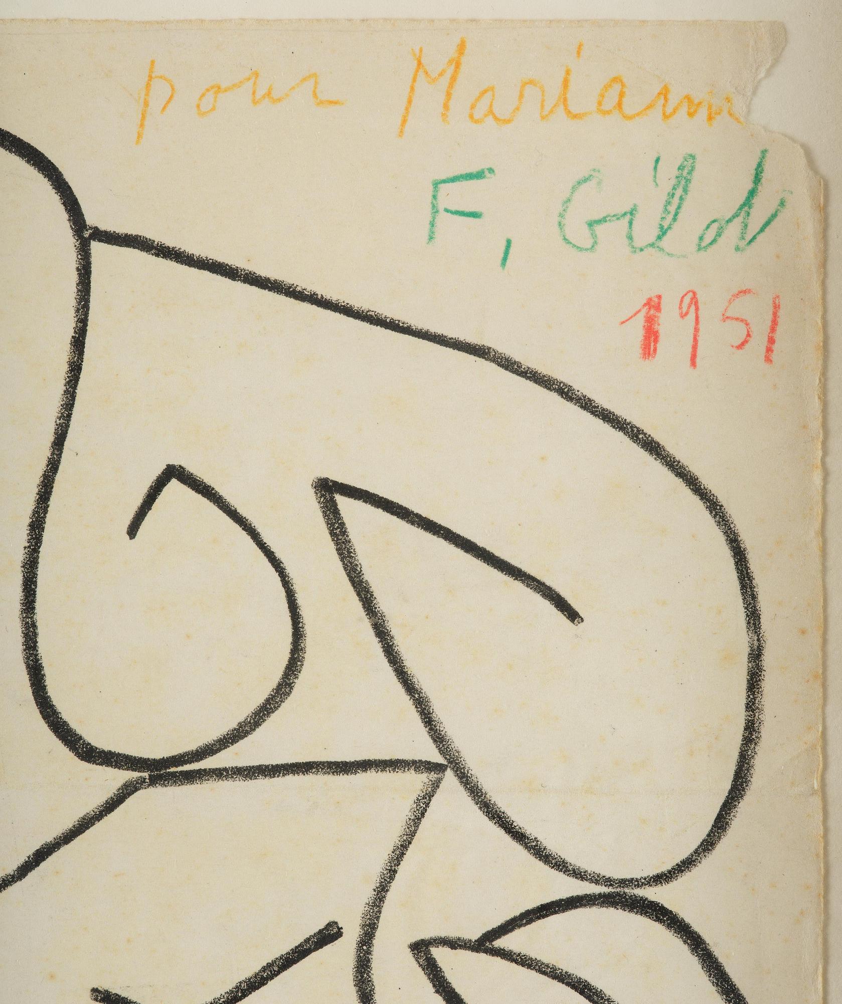 Françoise Gilot, Woman with closed eyes.