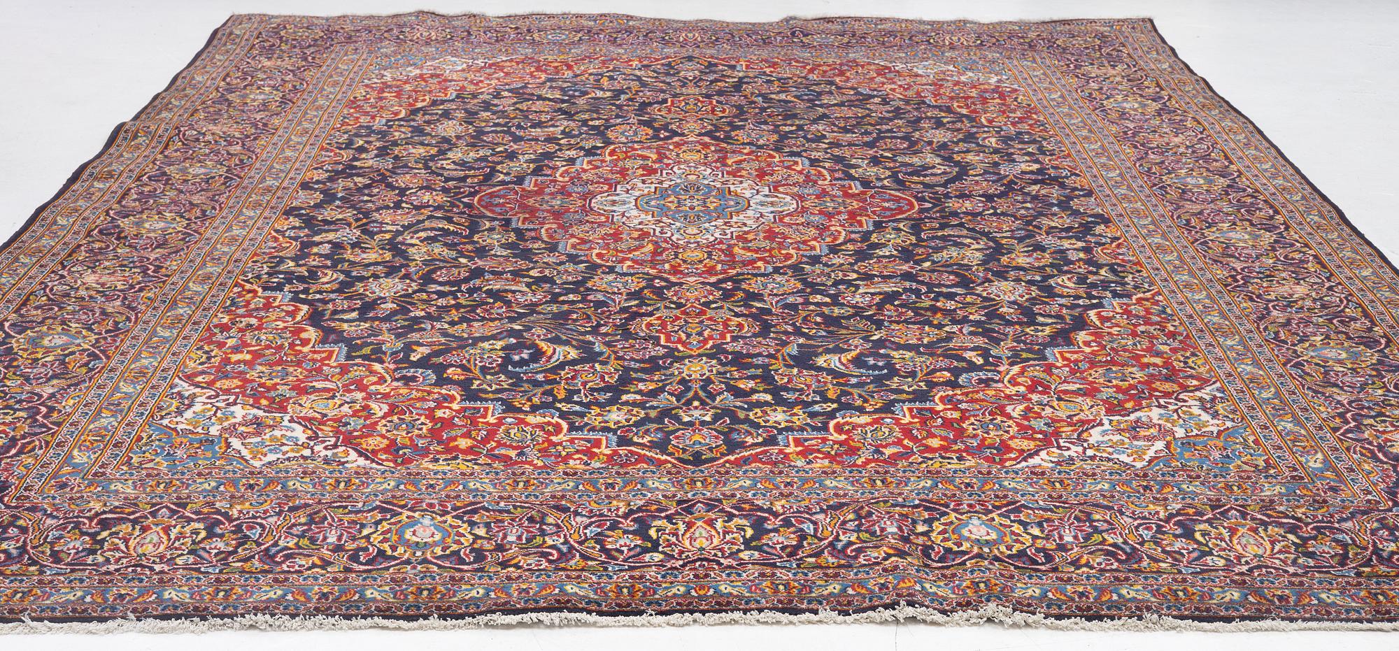 Carpet, Keshan, approx. 400 x 295 cm.