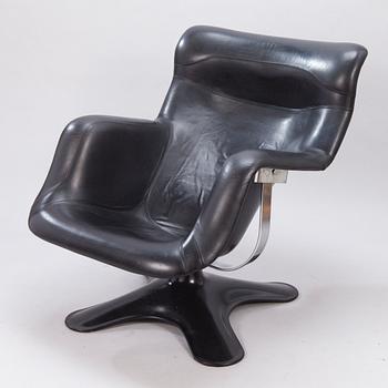 YRJÖ KUKKAPURO, A late 1960s 'Carousel' armchair, for Haimi Finland.