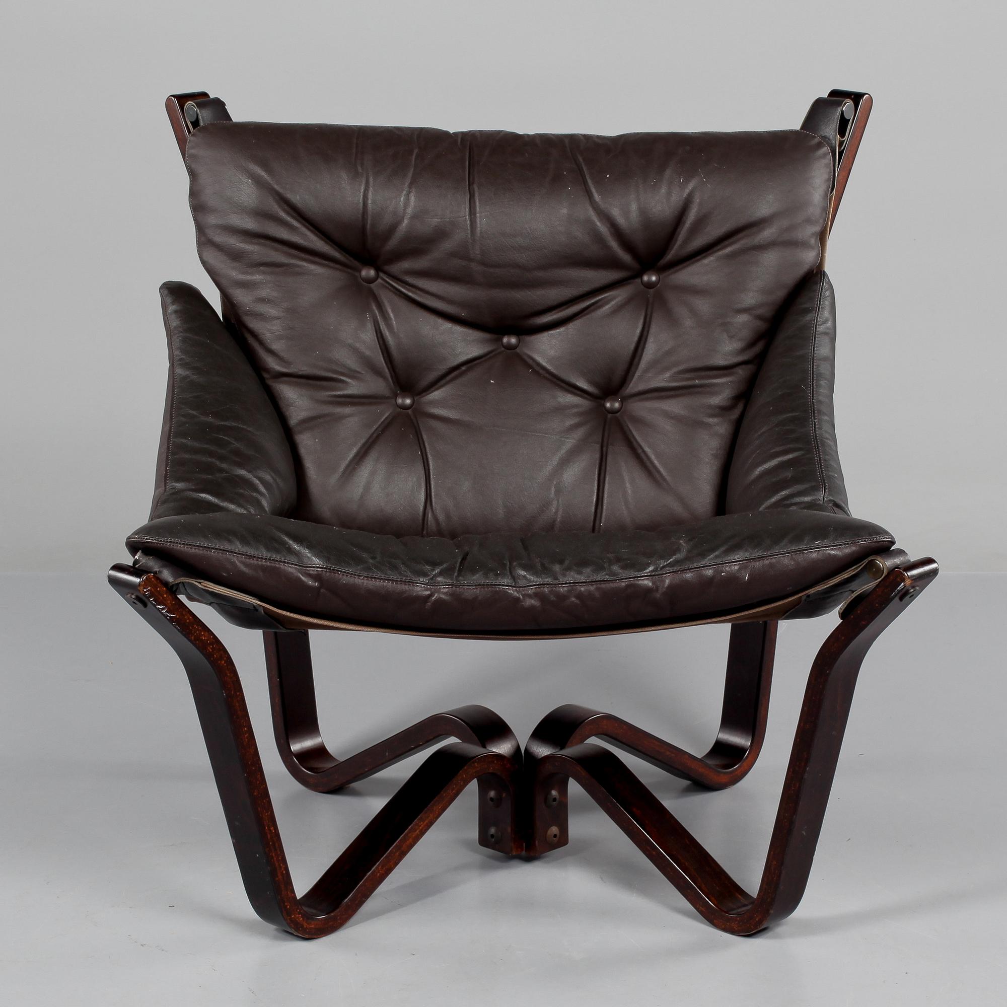 FÅTÖLJ, "Falcon chair", Sigurd Russel, Vatne möbler, Norge, 1970-tal.