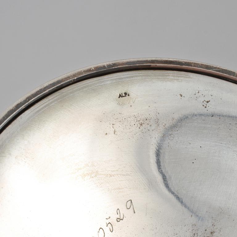 KANDELABRAR, silver, ett par, WA Bohlin, 1931, total vikt ca 1120 g.