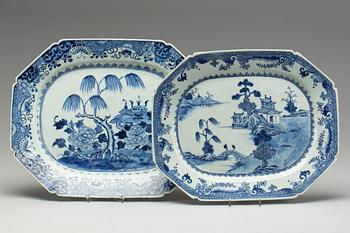 SERVERINGSFAT, 2 st, porslin, Kina Qianlong(1736-1795).