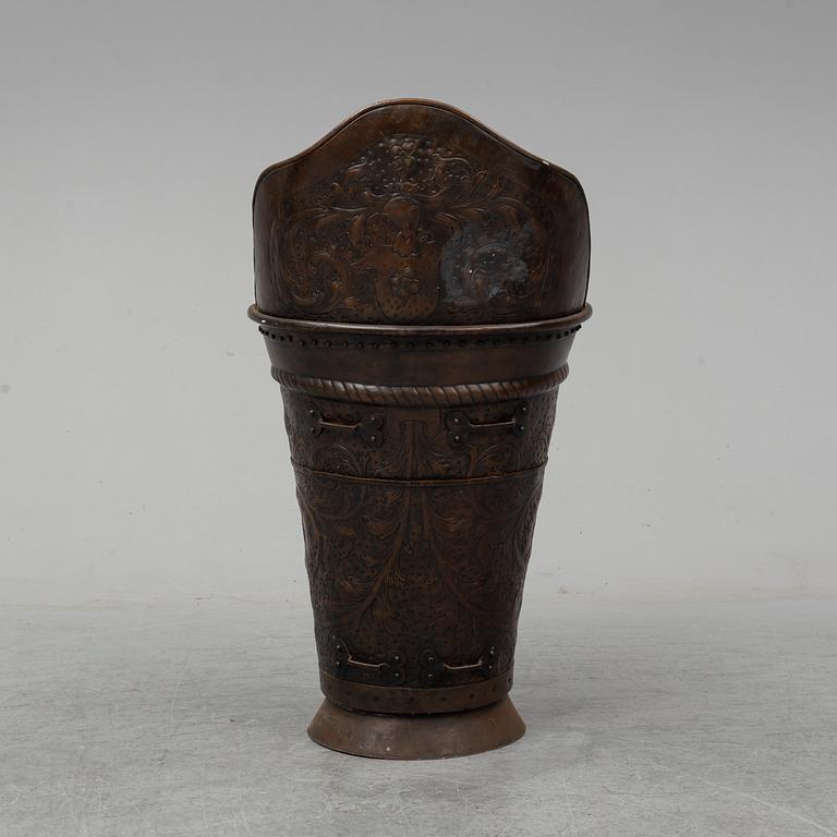 PARAPLYSTÄLL, koppar, 1800-tal.