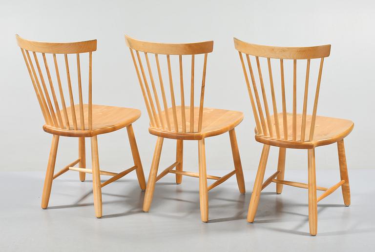 STOLAR, 3 st, "Lilla Åland", Carl Malmsten, Stolab, 2000-tal.