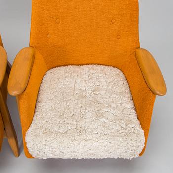 Svante Skogh, a pair of 1950's 'Pallas' armchair for Asko Finland.
