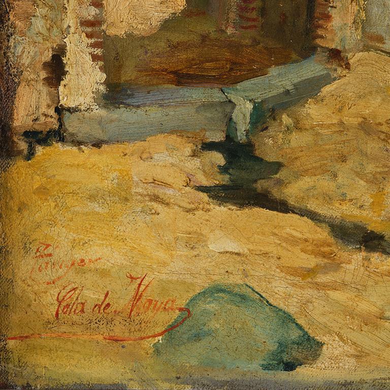 José de Cala y Moya, A company playing with a view towards Tanger in the background.