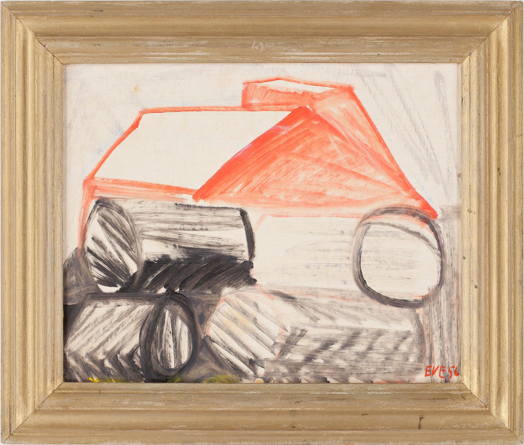 EVE ERIKSSON, olja på pannå, signerad EVE  och daterad -56.