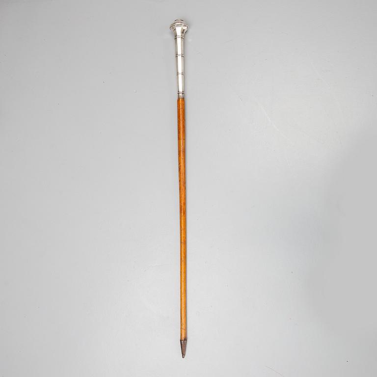 Kommandostav/ordensstav, med beslag i silver, Bröderna Lundqvist AB, Falun 1927.