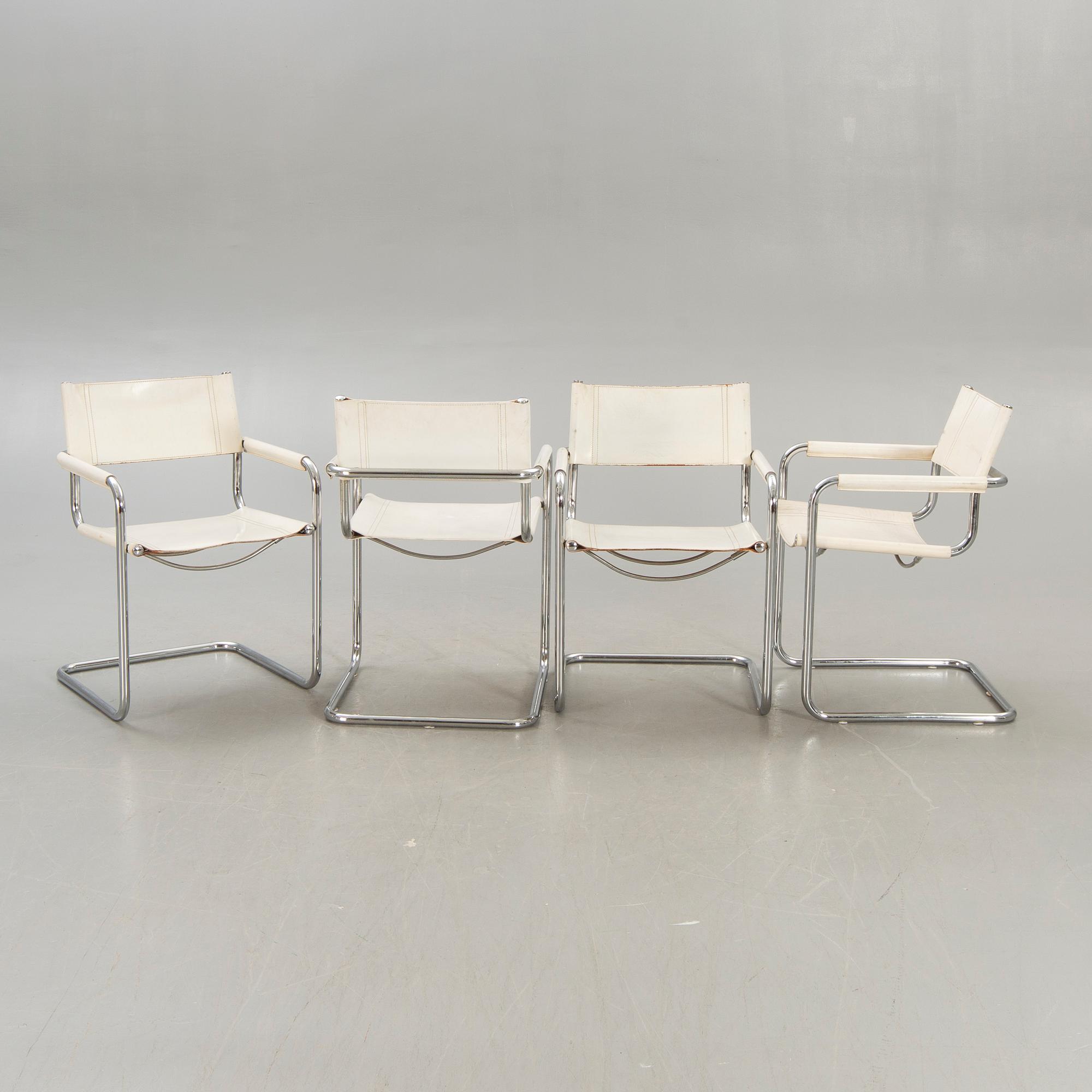 Mart Stam,  karmstolar 4 st "Cantilever", Jox Interni 1990-tal.