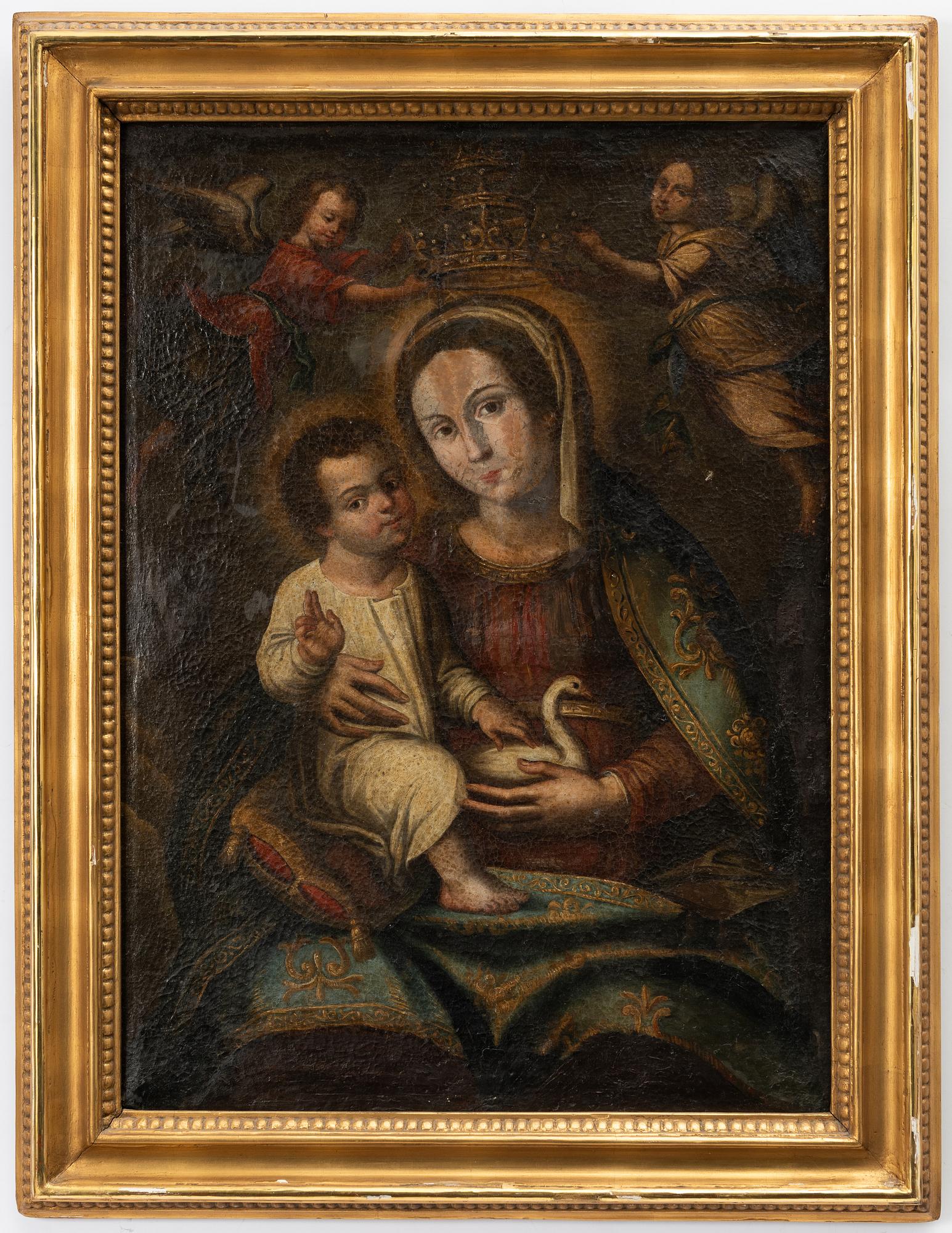 Spansk skola, 1700-tal, Madonnan med barnet.