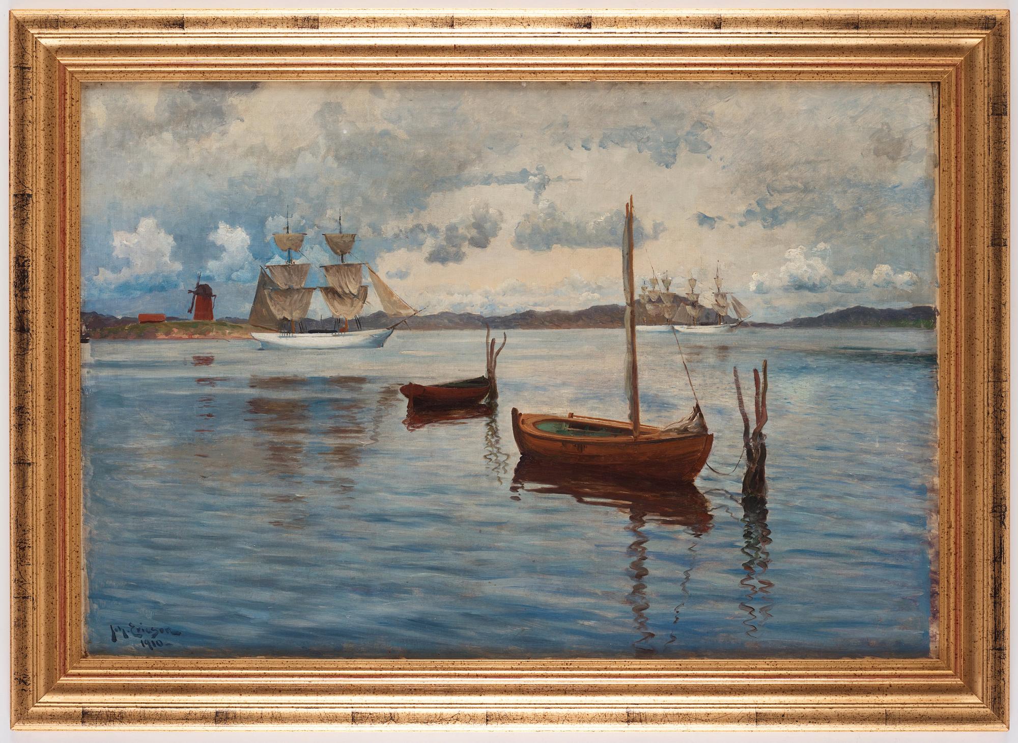 Johan Ericson, View from Marstrand towards Kvarnholmen.