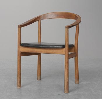 A Carl-Axel Acking stained ash chair, a version of the "Tokyo" chair, probably by Nordiska Kompaniet ca 1960.