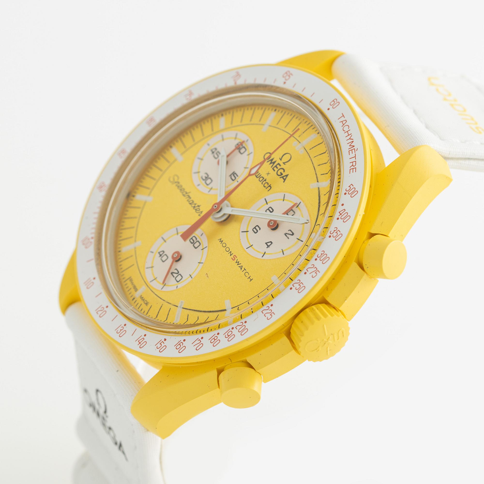 Omega/Swatch, MoonSwatch, "No Reserve", collection of 14 pcs, chronograph, wristwatches, 42 mm.