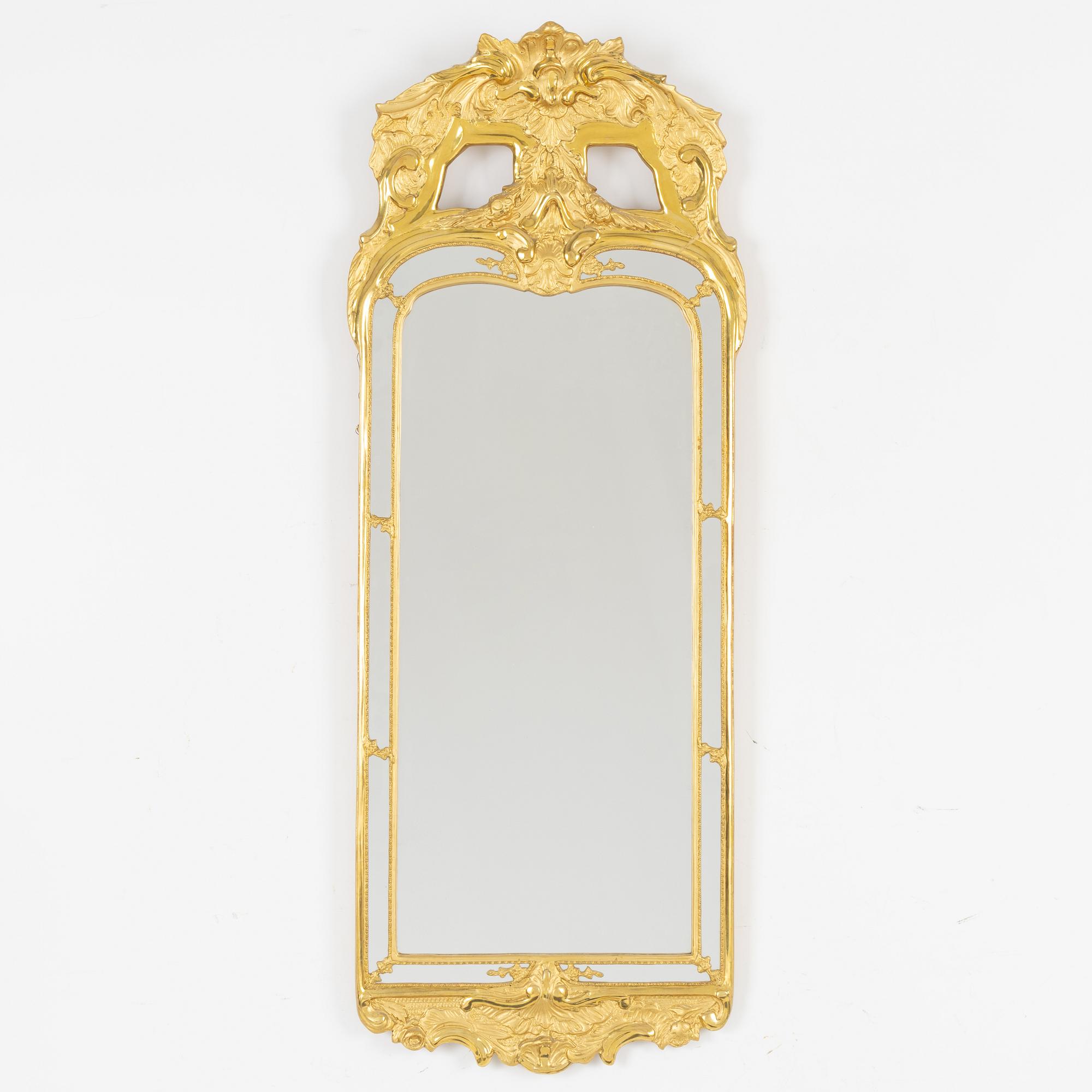 Spegel med konsolbord, rokokostil, 1900-tal.