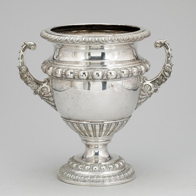 CHAMPAGNEKYLARE, nysilver, nyrenässans, AG. Dufva, Stockholm sent 1800-tal.