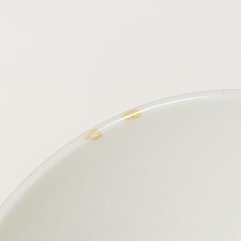 Stig Lindberg, Coffee cups with saucers, 9 pcs, "Prunus", Gustavsberg.