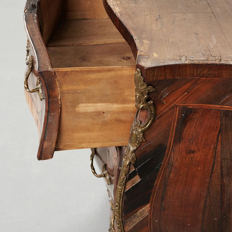 A Swedish Rococo commode by Christopher Tietze (master in Stockholm 1764-1791).