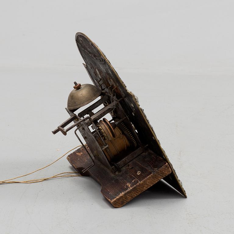 A grandfather clock by Kougsta workshop, Häggenås, Jämtland, early 19th century.