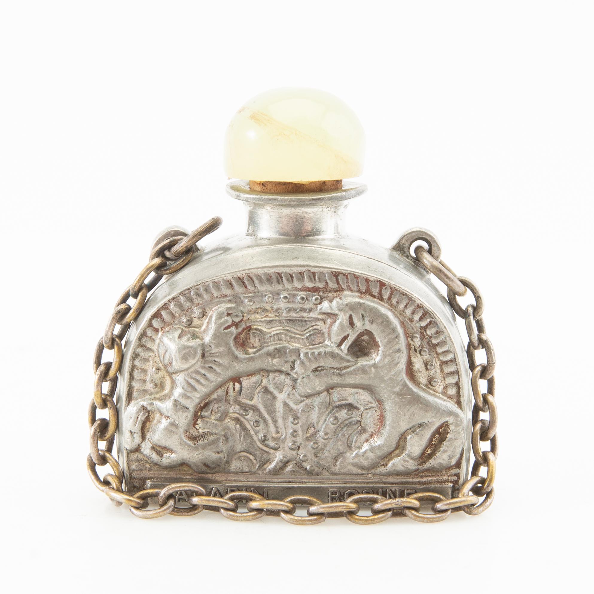 Aladin Rosine perfume bottle early 1900s France.