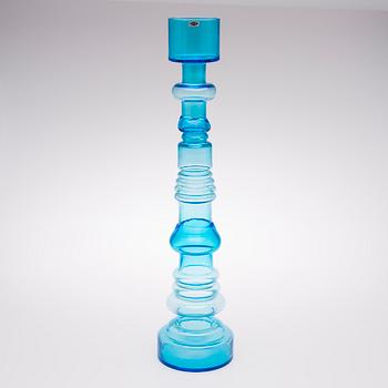 A candlestick / vase 'Light house' signed Nuutajärvi Notsjö.