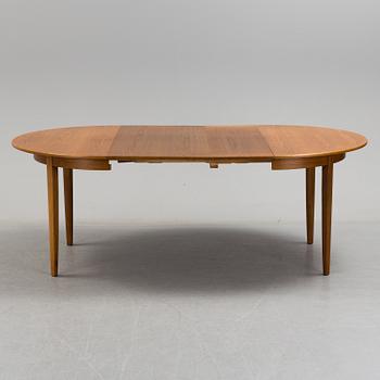 An oak dining table 'Herrgården' designed by Carl Malmsten, second half of the 20th century.