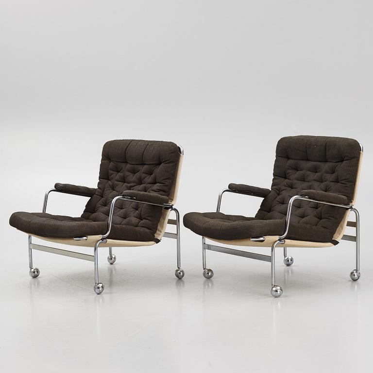 Bruno Mathsson, a pair of "Karin" armchairs, Dux, Sweden,