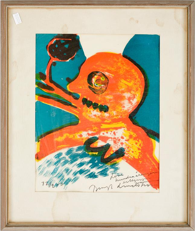 BENGT LINDSTRÖM, 2st, färglitografier, sign o numr 77/200 resp 74/200.