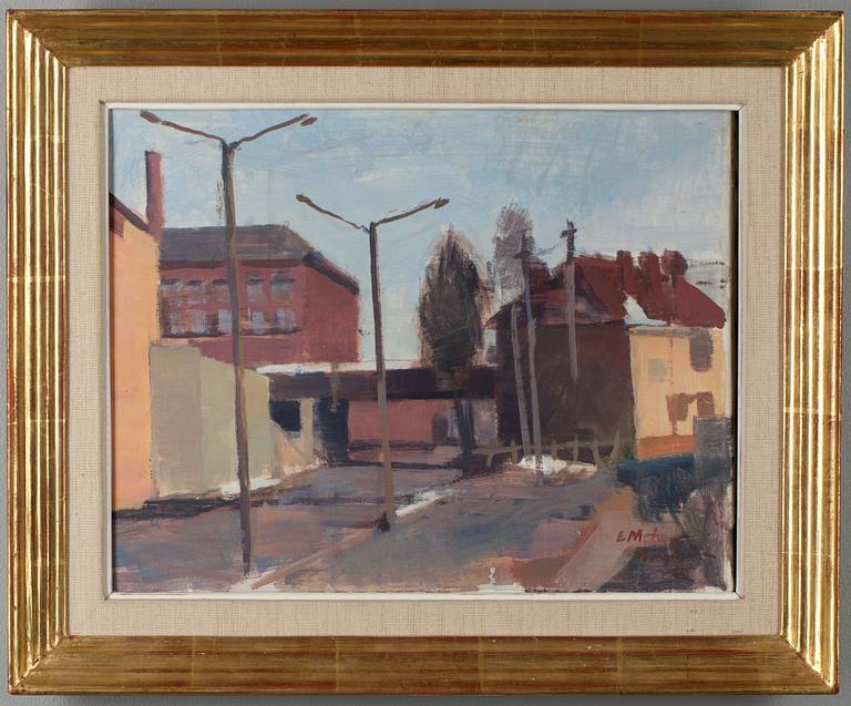 ERNST METHER-BORGSTRÖM, tempera på duk, signerad och daterad -60.