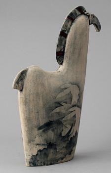 BJÖRN NYBERG, skulptur, "Krigarens historia", keramik, signerad.