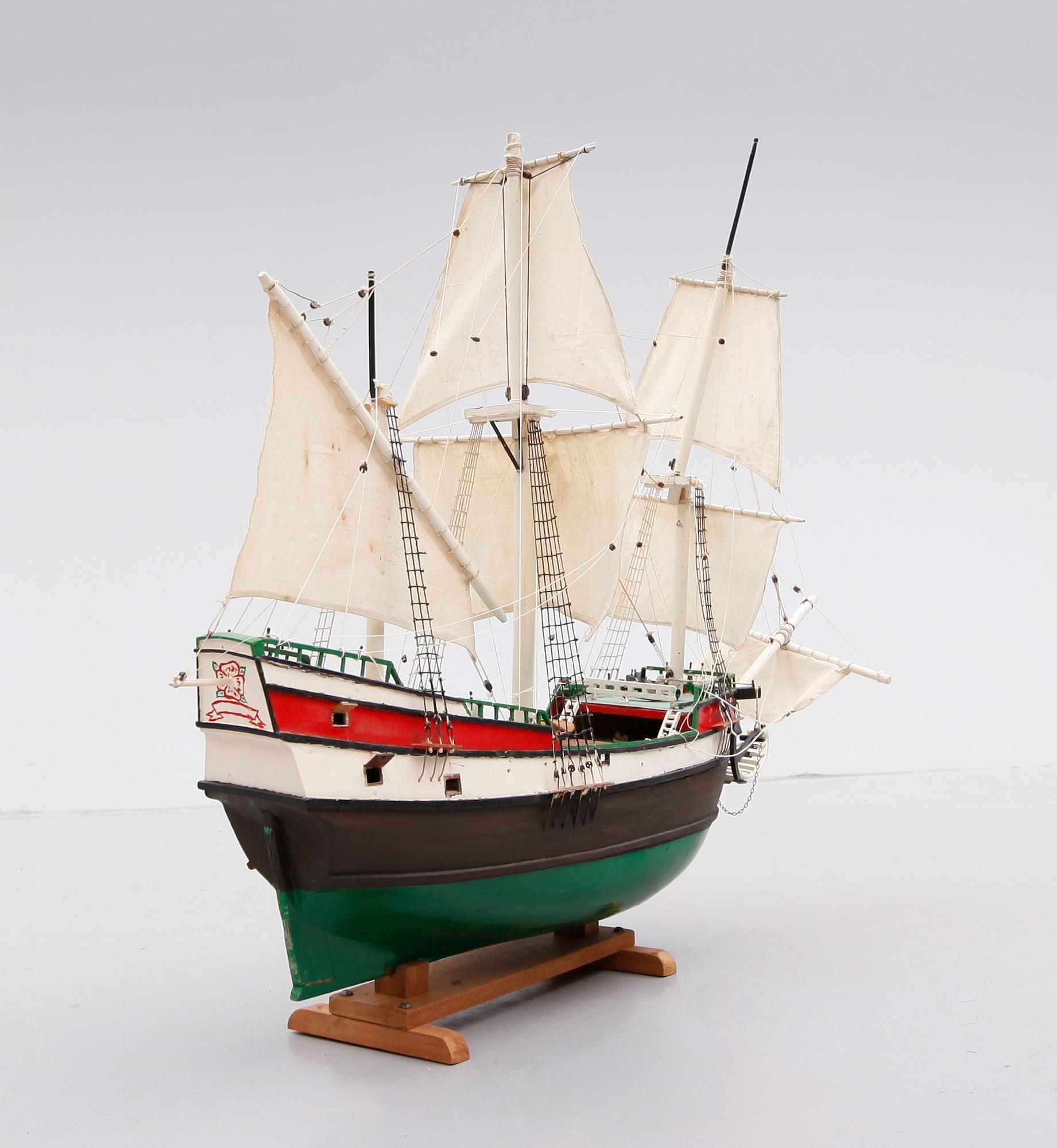 MODELLSKEPP, trä, 1900-talets första hälft.