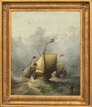 JAMES WEBB, attributed to, oil on canvas, indistinct signature.